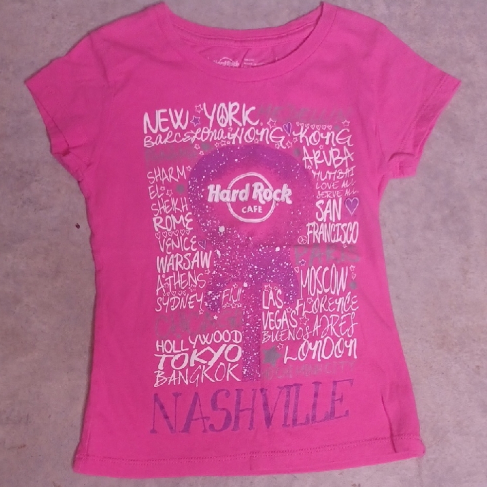 Hard Rock Cafe Pink Short Sleeve Tee